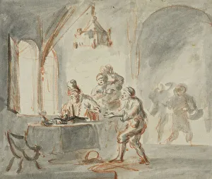 Vineyard Prints: The vineyard workers receive their wages