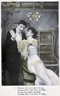 Vintage French postcard, c1900