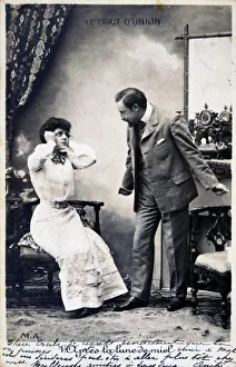 Vintage French postcard, c1900