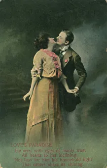 Images Dated 22nd May 2013: Vintage romantic poatcard
