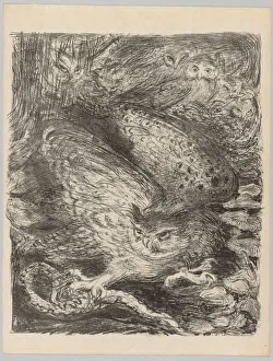 The Vintages!: Seven Owls and a Serpent, c. 1900. Creator: Henri de Groux (Belgian, 1867-1930)