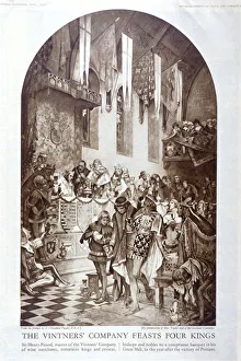 The Vintners Company feasts four kings, c1347, (1928)