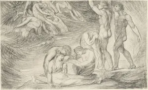 Viola Surviving the Shipwreck off the Coast of Illyria, from “Twelfth Night”, c. 1776. Creator: George Romney