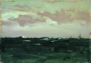 Violet and Blue: Among the Rollers, c1893. Creator: James Abbott McNeill Whistler