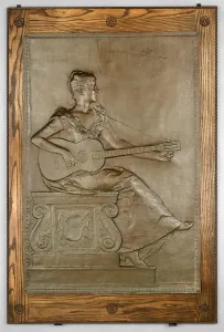 New Hampshire Prints: Violet Sargent, Modeled 1890, cast c. 1908. Creator: Augustus Saint-Gaudens