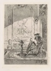And Xa9 Prints: The Violin Lesson (La lezione di violincello), c. 1874. Creator: Mose, Bianchi