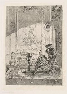 Violinist Gallery: The Violin Lesson (La lezione di violincello), c. 1874. Creator: Mose, Bianchi