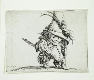 Etching With Engraving Prints: The Violin Player, 1616. Creator: Jacques Callot