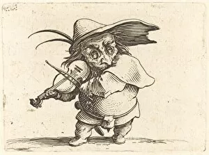Violinist Gallery: The Violin Player, c. 1622. Creator: Jacques Callot