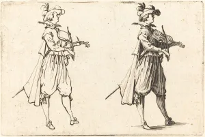 Violinist Gallery: Violinist, c. 1622. Creator: Jacques Callot