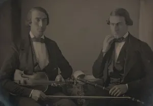 Violinist and Flute Player, ca. 1847