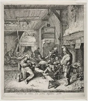 Cornelis Dusart Prints: The Violinist Seated. Creator: Cornelis Dusart (Dutch, 1660-1704)