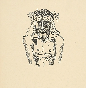 Humiliating Prints: Vir dolorum, 1930-1940. Creator: Arnold Peter Weisz-Kubincan