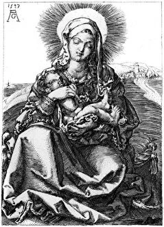 The Virgin, 1527 (1849).Artist: Heinrich Aldegrever