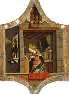 Rays Of Light Prints: The Virgin Annunciate, 1482. Creator: Carlo Crivelli