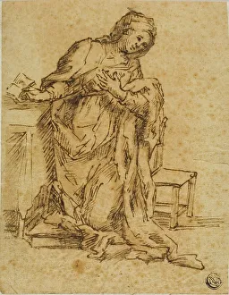 L Caracci Prints: Virgin Annunciate, n.d. Creator: Lodovico Carracci