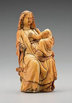 Damage Prints: Virgin and Child, 13th century. Creator: Unknown