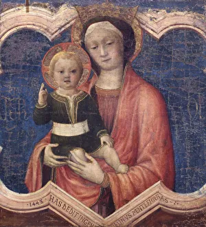 Bellini Prints: Virgin and Child, 1448. Creator: Bellini, Jacopo (c. 1400-c. 1470)