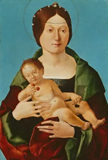 Cherries Gallery: Virgin and Child, 1490 / 96. Creator: Ercole de Roberti