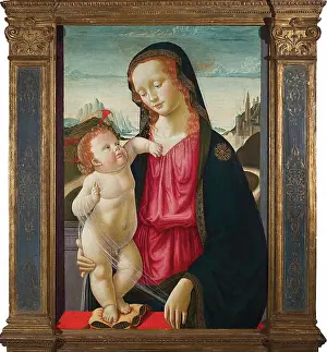 Museo Soumaya Prints: The Virgin and the Child, 1490. Creator: Ghirlandaio, Davide (1452-1525)