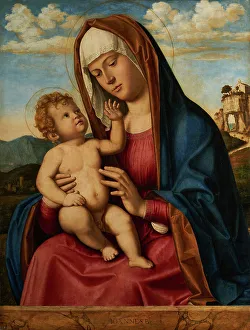 Cheek Prints: Virgin and Child, between 1495 and 1497. Creator: Giovanni Battista Cima da Conegliano