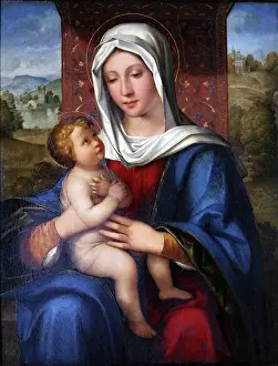 Chri Prints: Virgin and Child, 1519. Creator: Boccaccio Boccaccino