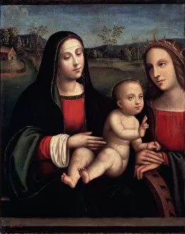 Images Dated 15th June 2010: Virgin and Child, 15th or early 16th century. Artist: Francesco Francia