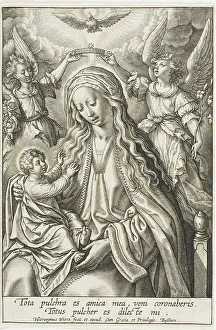 Johannes Wierix Prints: Virgin and Child, before 1619. Creator: Jan Wierix