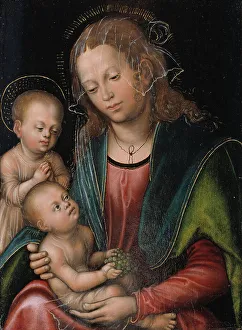 Adoring Prints: Virgin and Child Adored by the Infant St John, 1512-1514. Creator: Lucas Cranach the Elder