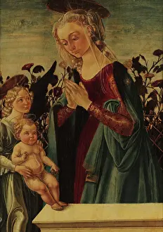 Jesus Child Prints: Virgin and Child with an Angel