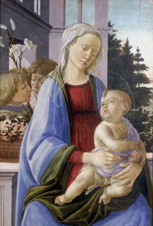 Filippino Prints: The Virgin and Child with Two Angels, 1472-1475. Artist: Filippino Lippi