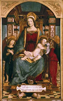 Savior Prints: The Virgin and Child with Angels, 1512. Artist: Francesco dei Tatti
