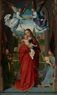David Gheeraert Gallery: Virgin and Child with Four Angels, ca. 1510-15. Creator: Gerard David