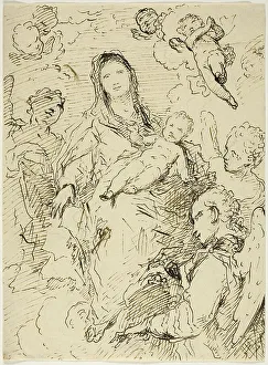 Virgin and Child with Angels, n.d. Creator: Unknown