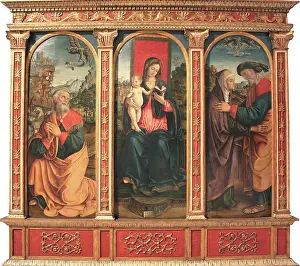 Turbans Prints: Virgin and Child, The Annunciation to Joachim