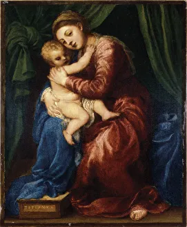Titian 1488 1576 Prints: The Virgin and Child. Artist: Titian (1488-1576)