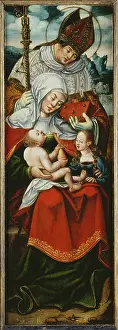 Mitre Prints: Virgin and Child, a Bishop Saint