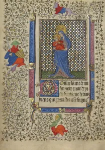 Queen Of Heaven Prints: The Virgin and Child; Book of Hours, about 1410. Creator: Unknown