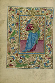 Parrot Prints: The Virgin and Child; Book of Hours, about 1460. Creator: Unknown