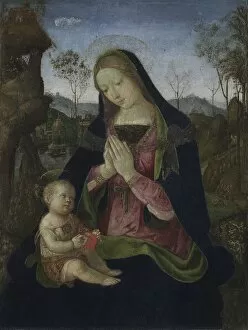Tempera And Oil On Wood Collection: Virgin and Child, c. 1490-1500. Creator: Pintoricchio (Italian, c. 1454-1513)