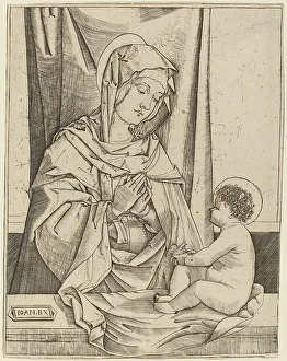 Montagna Benedetto Prints: The Virgin and Child, c. 1502. Creator: Benedetto Montagna