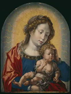 Gossaert Jan Prints: Virgin and Child, c. 1520. Creator: Jan Gossaert