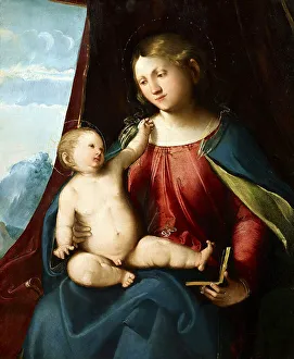 Cremonese School Prints: Virgin and Child, c. 1520. Creator: Melone, Altobello (c. 1490-before 1543)