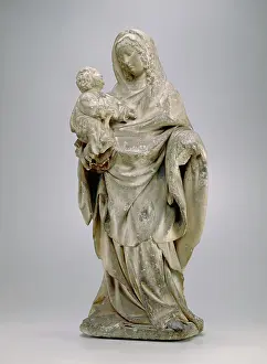 Limestone Prints: Virgin and Child, c1455. Creator: Circle of Juan de la Huerta School of Dijon