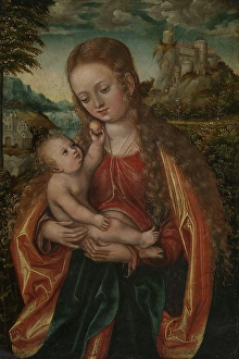 Religious Scene Or Person Prints: The Virgin and Child, c1518. Creator: Workshop of Lucas Cranach the Elder