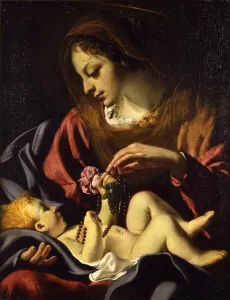 Canlassi Called Cagnacci Prints: Virgin and Child, c1622. Creator: Canlassi (Called Cagnacci); Guido (Guidobaldo) (1601-1663)