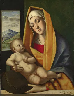 Vivarini Prints: The Virgin and Child, ca 1483. Artist: Vivarini, Alvise (ca. 1446-ca. 1505)