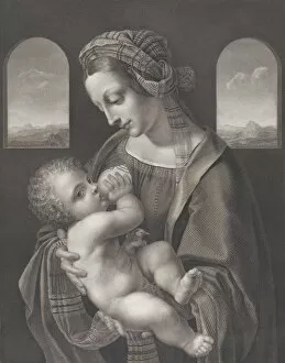 Da Vinci Leonardo Collection: Virgin and Child, ca. 1830. Creator: Jacopo Bernardi