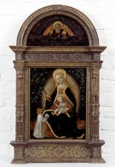 Aspelin Haapkyla Collection Prints: Virgin and child with a donor, 1615-1672. Creator: Unknown