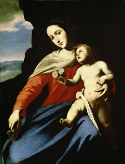 Stanzione Prints: Virgin and Child, early 1640s. Artist: Massimo Stanzione